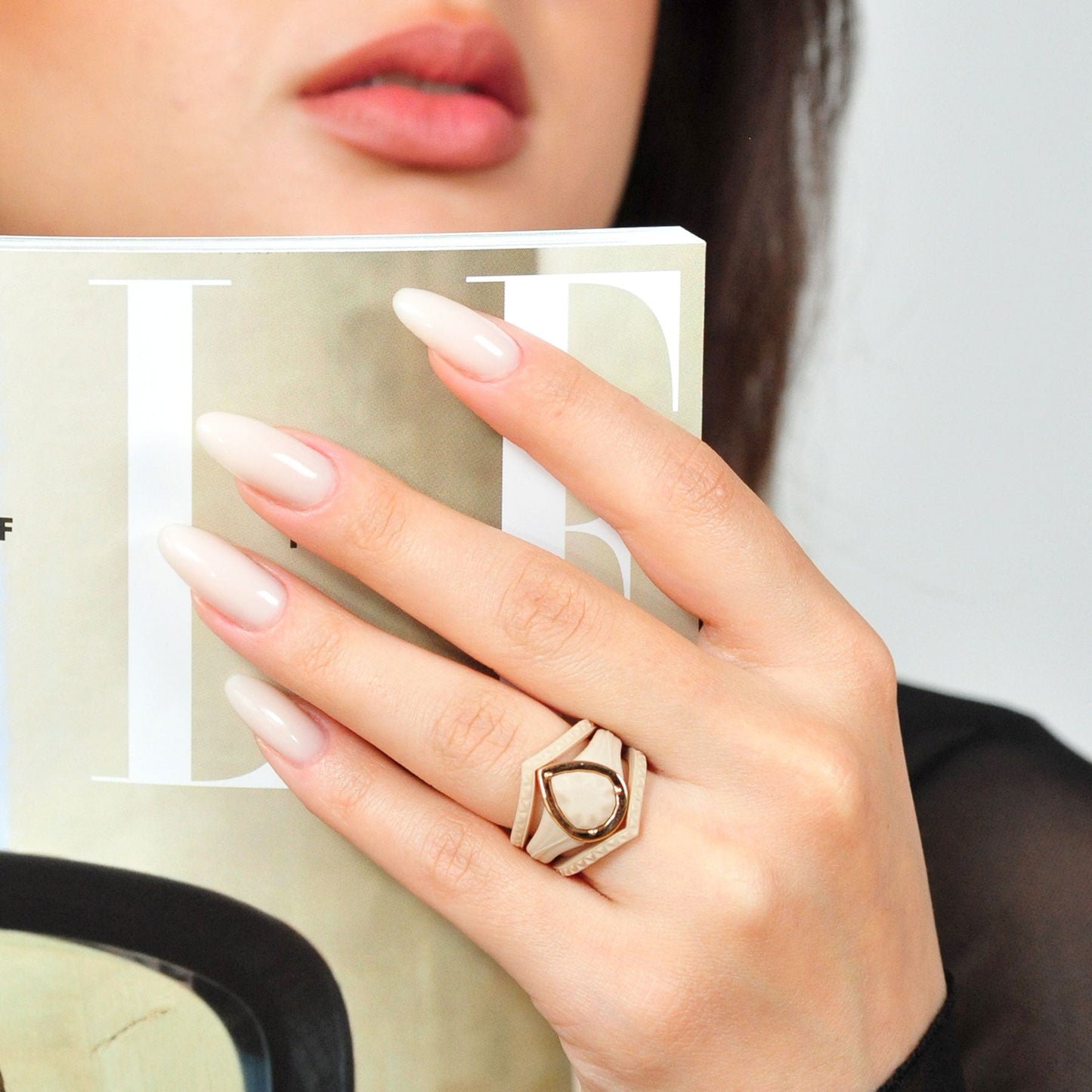 Silicone Rings for Women - New Metal-Framed with Stackable - Silicone Diamond Rings Wedding Bands Women