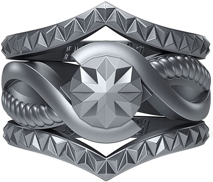 Silicone Rings for Women - Round with 2 Stackable Rings