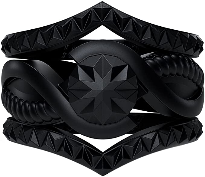 Silicone Rings for Women - Round with 2 Stackable Rings