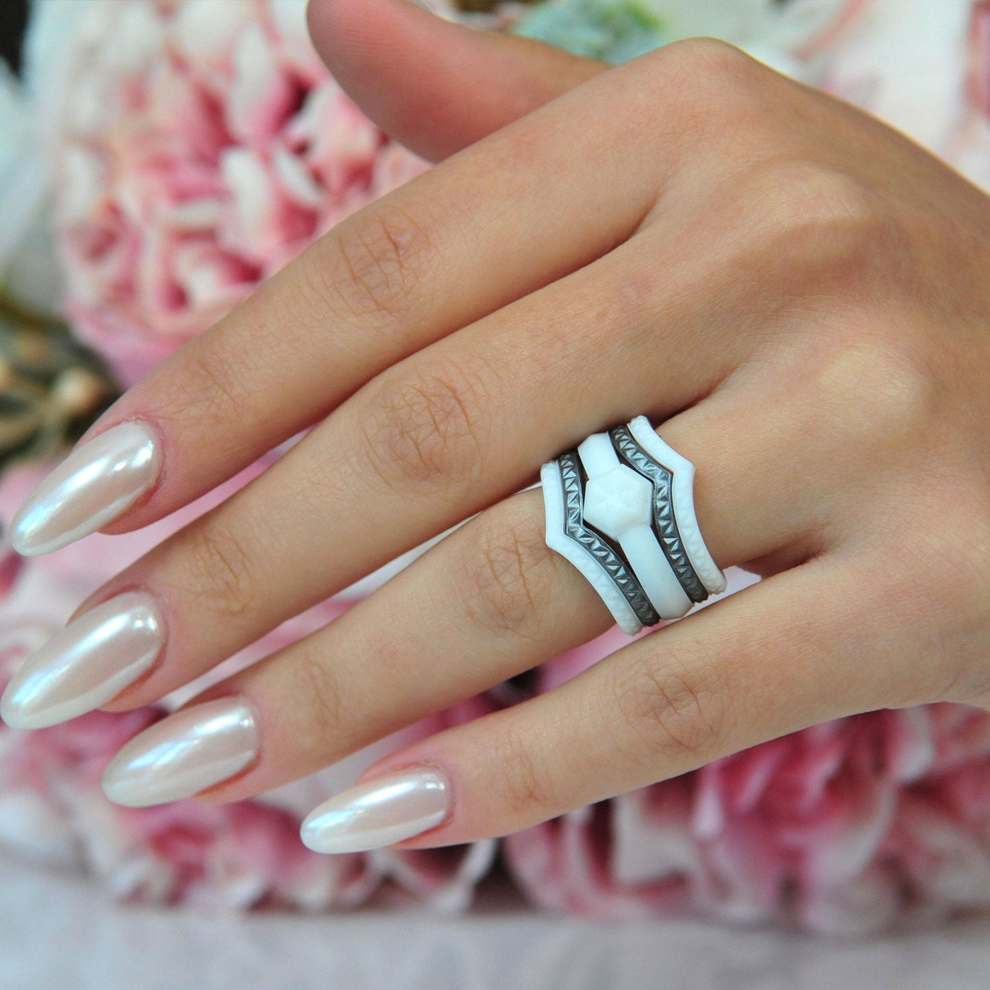 Women's Couture Silicone Rings - 5 Rings Set - Patented Design