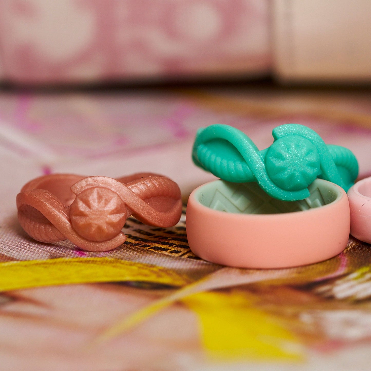 Silicone Rings for Women - Round with 2 Stackable Rings