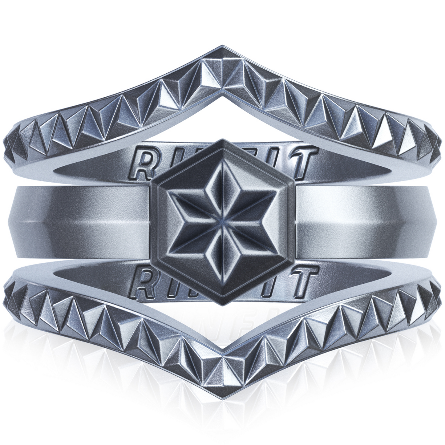Women's Couture Silicone Rings. Stylish Design - 3 Rings Set - Patented Design