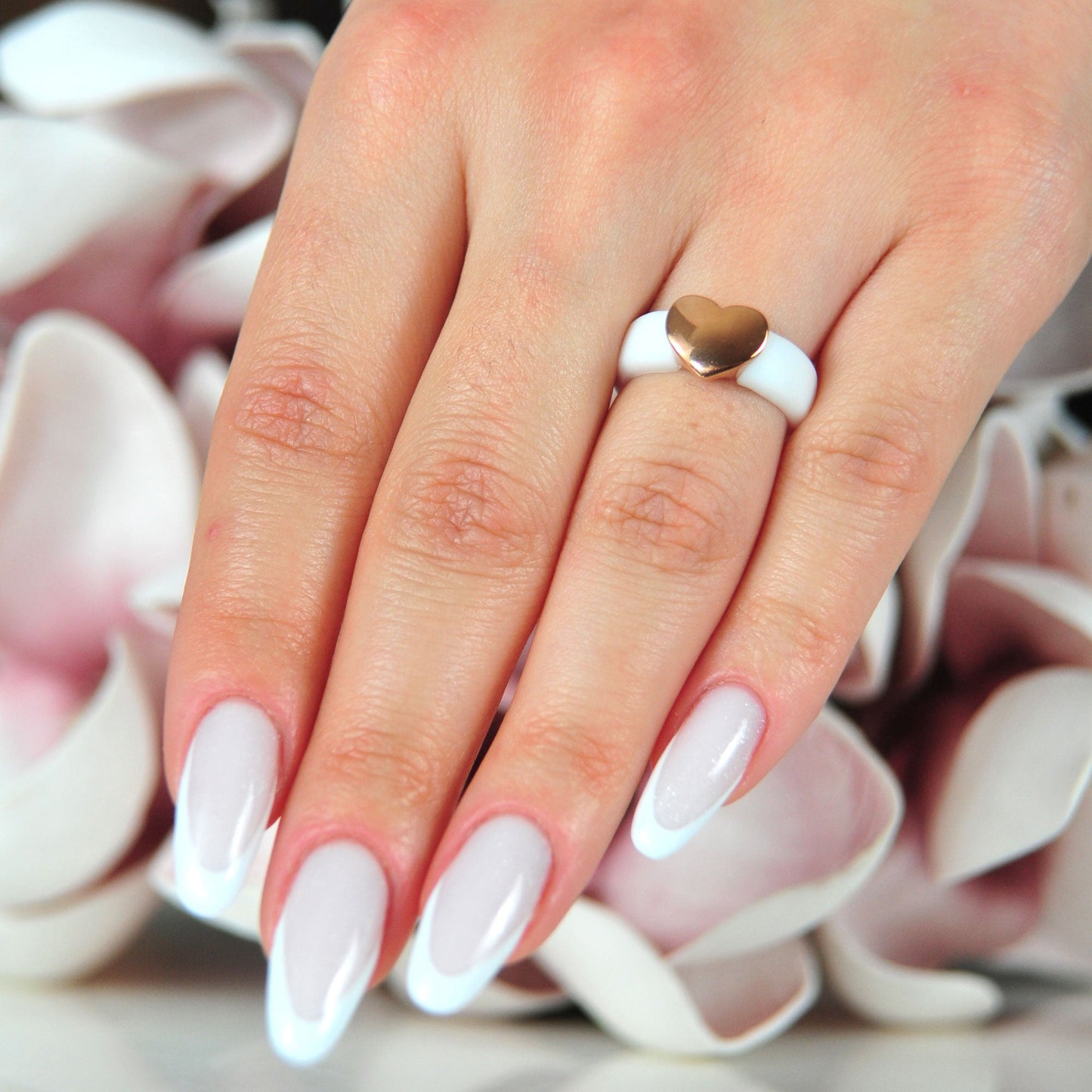 Women's Silicone Rings with Metal