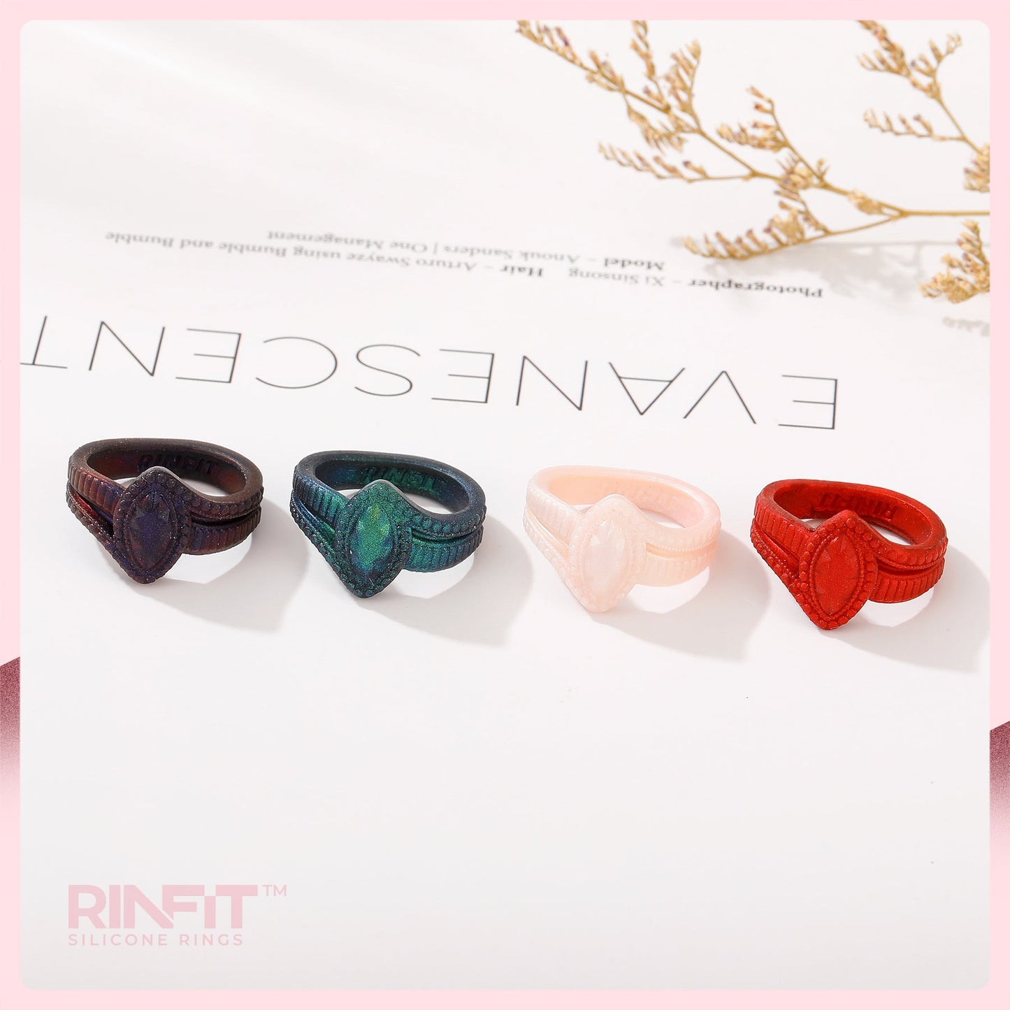 NEW - Limited Edition!  Silicone Diamond Rings