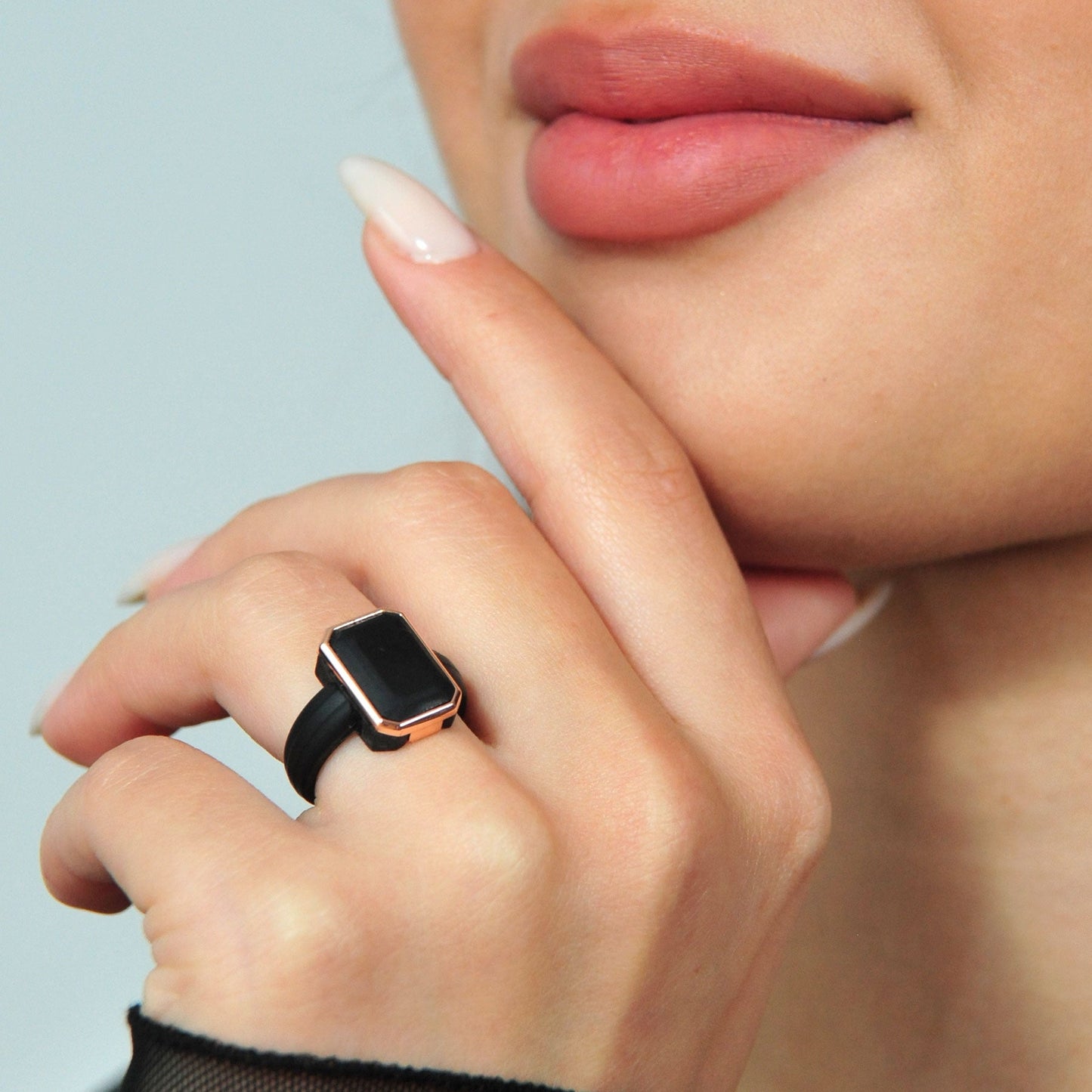 Collection- Silicone Rings with Metal Frame - Patented Design