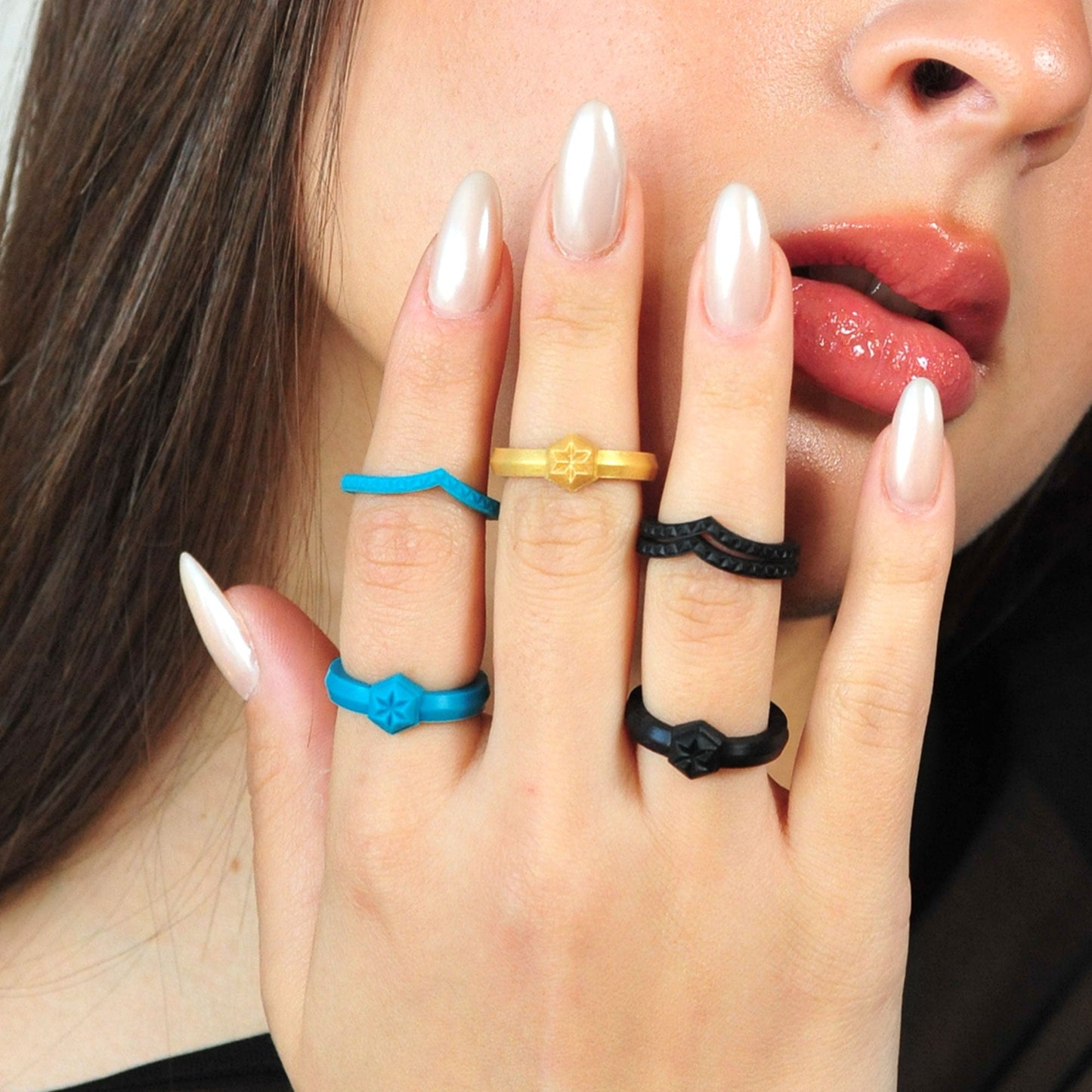 Silicone Stackable Rings - Patented Design
