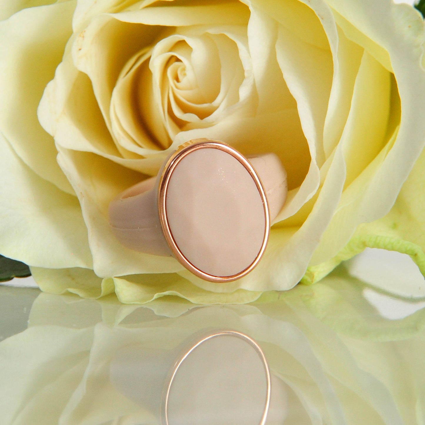 Oversized Oval Collection - Silicone Rings with Metal Frame