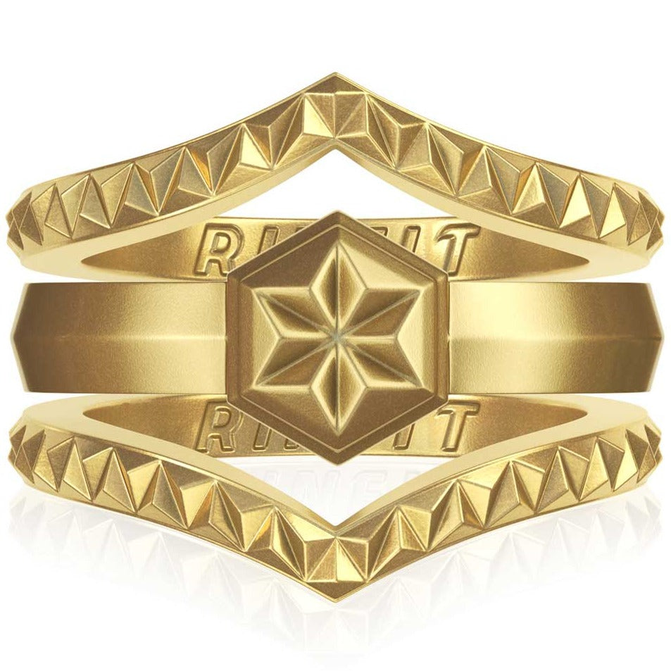 Women's Couture Silicone Rings. Stylish Design - 3 Rings Set - Patented Design