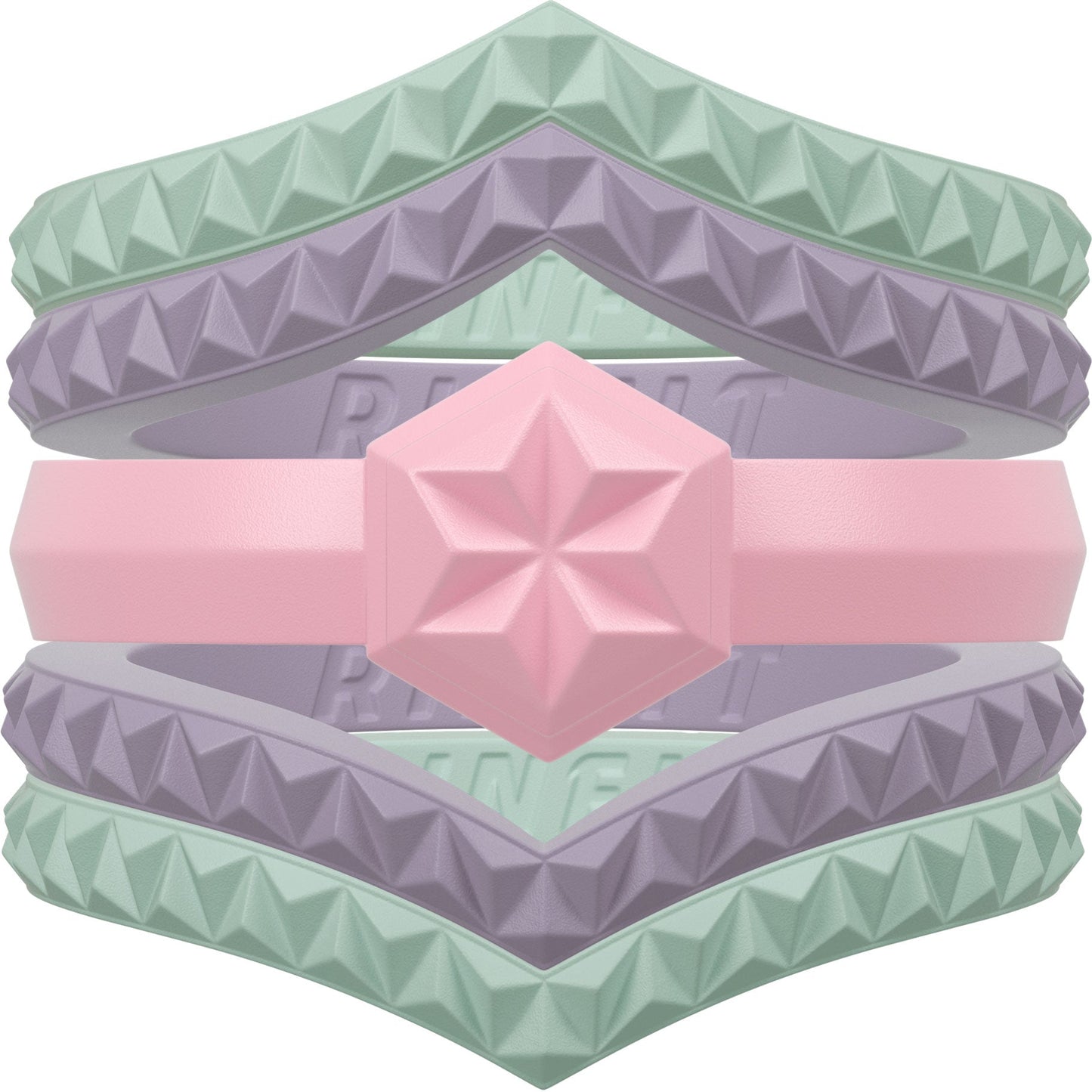Women's Couture Silicone Rings - 5 Rings Set - Patented Design