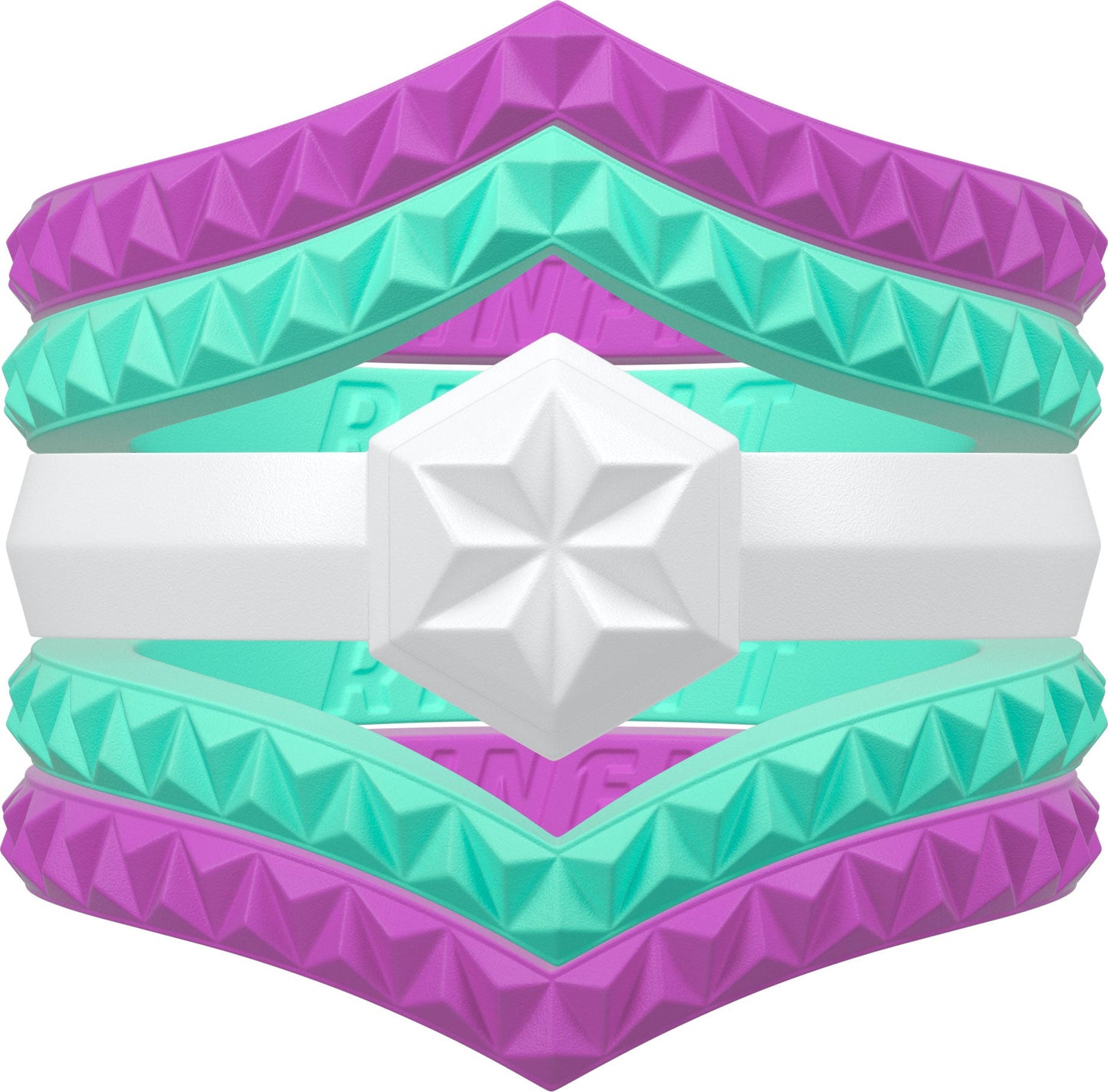 Women's Couture Silicone Rings - 5 Rings Set - Patented Design