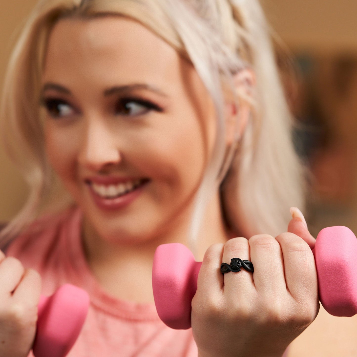 Silicone Rings for Women - Round with 2 Stackable Rings