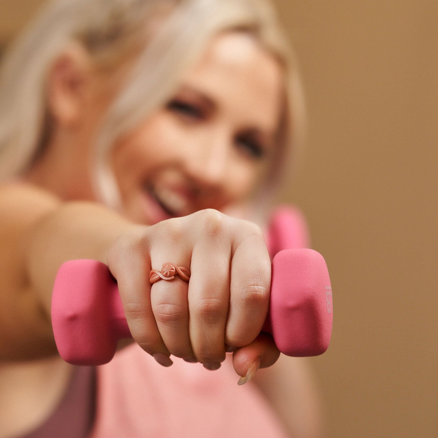 Silicone Rings for Women - Round with 2 Stackable Rings