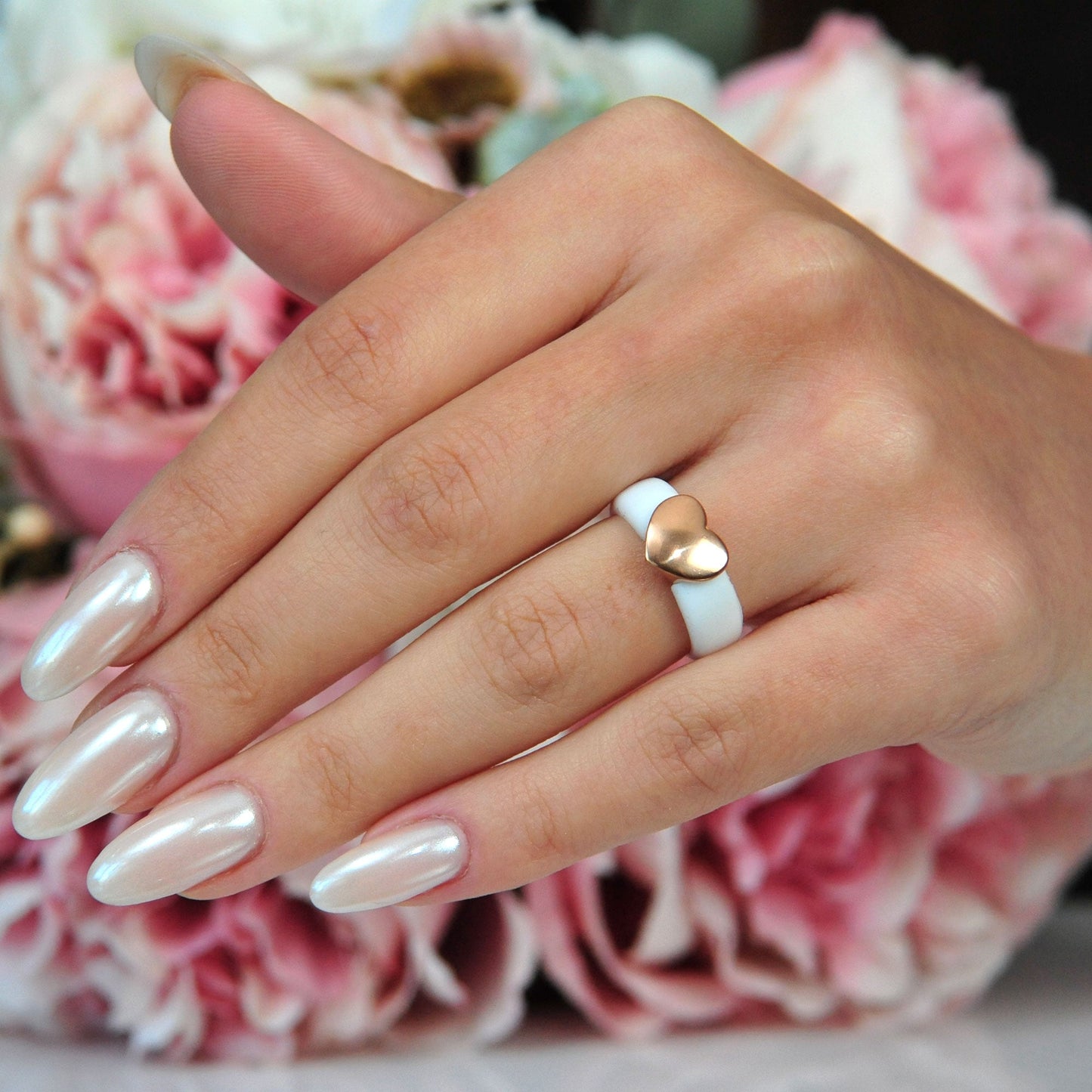 Women's Silicone Rings with Metal