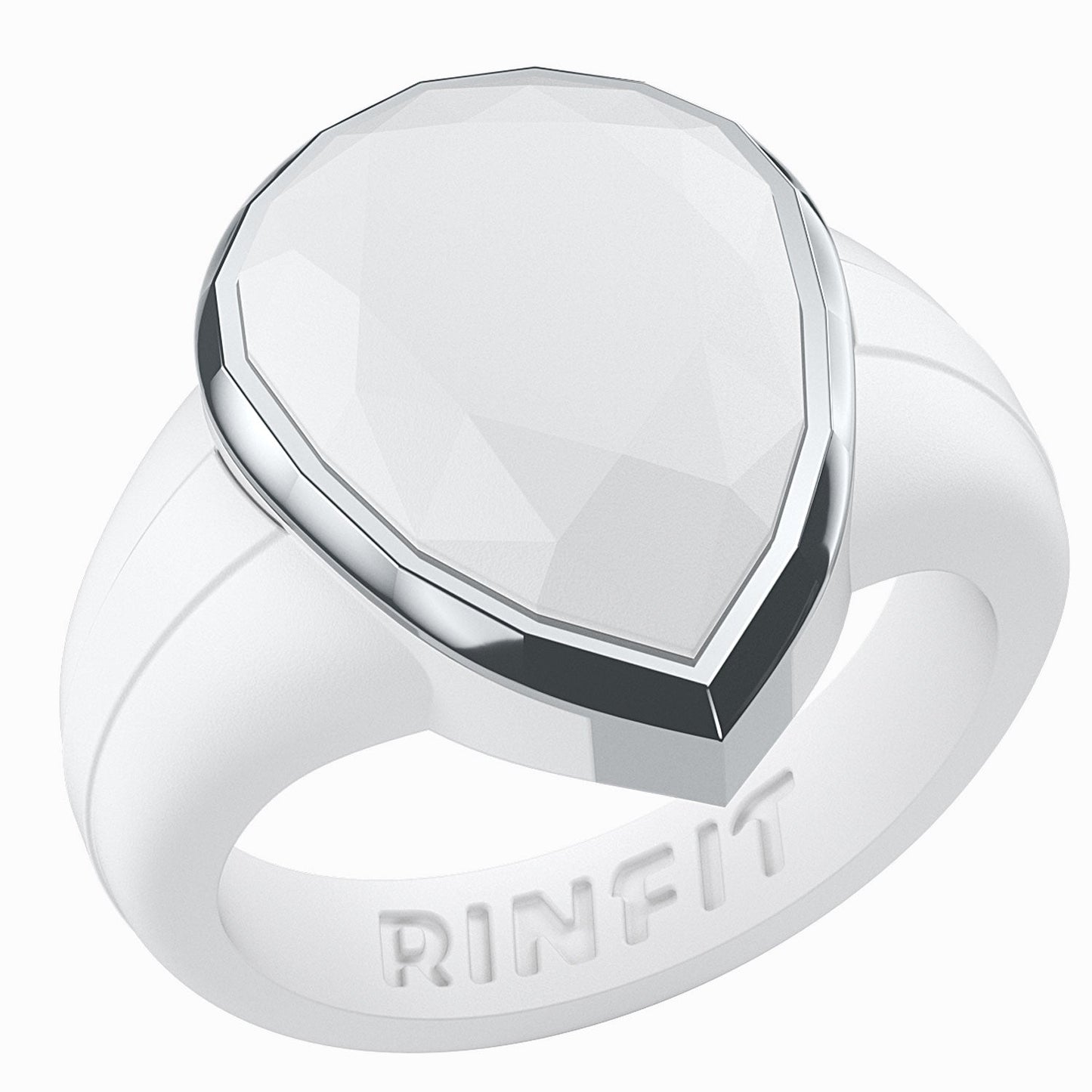 Oversized Pear Collection - Silicone Rings with Metal Frame - Patented Design