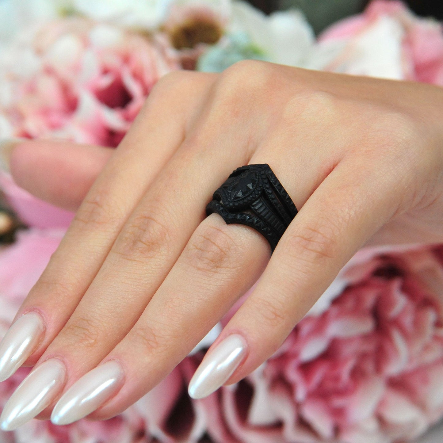 Silicone Rings for Women - Marquise with 4 Stackable Rings - Silicone Diamond Rings Wedding Bands Women