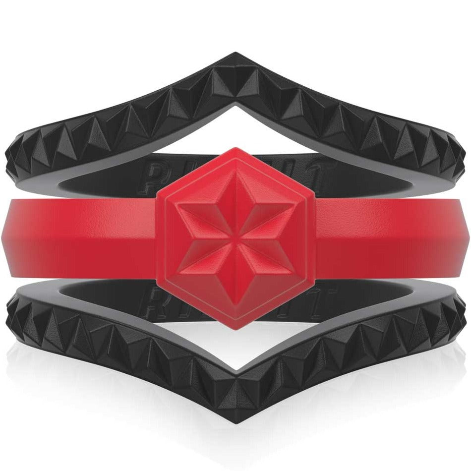 Women's Couture Silicone Rings. Stylish Design - 3 Rings Set - Patented Design