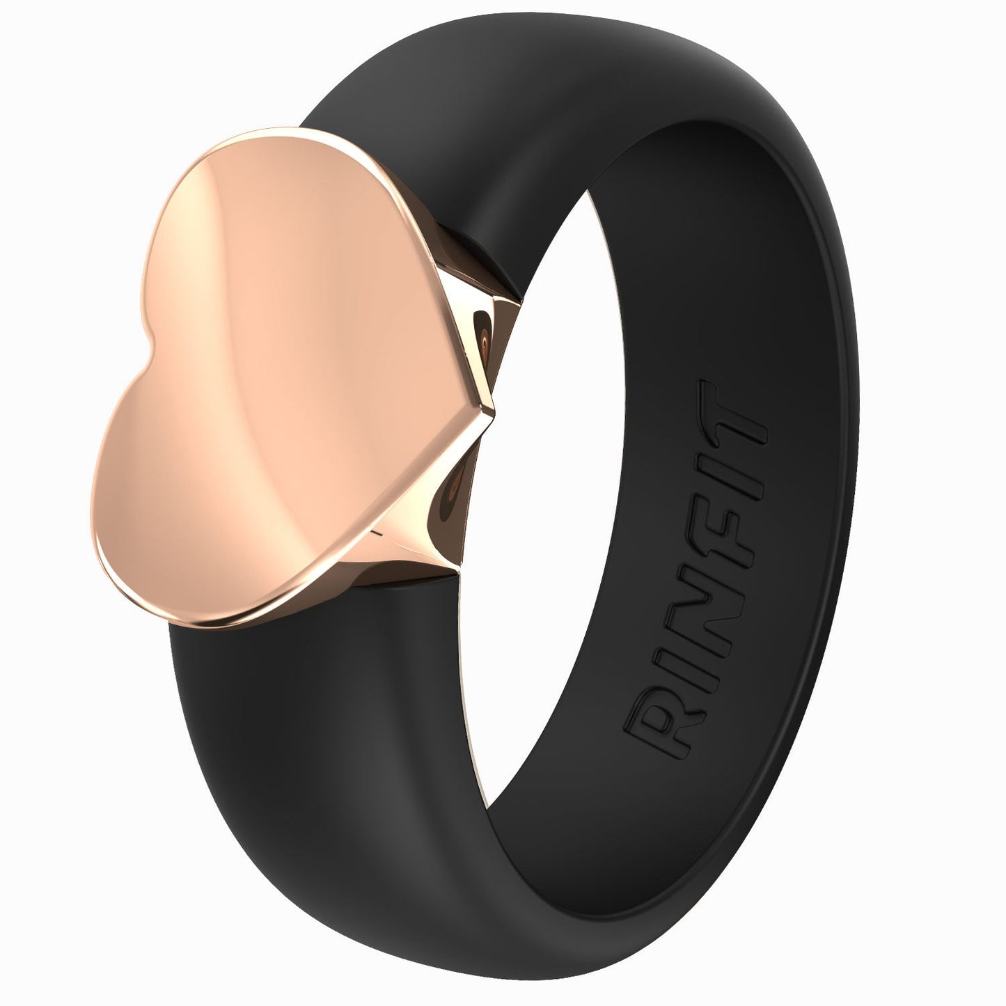 Women's Silicone Rings with Metal