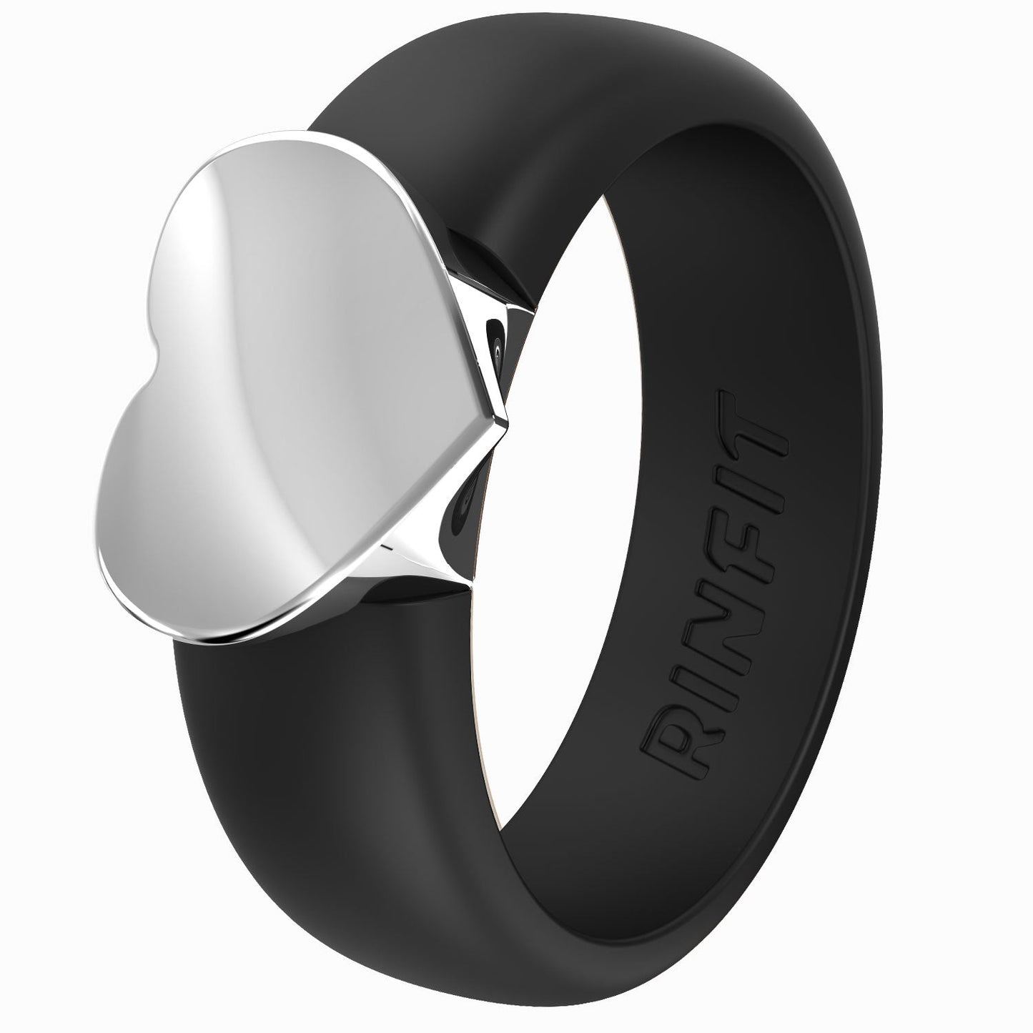 Women's Silicone Rings with Metal