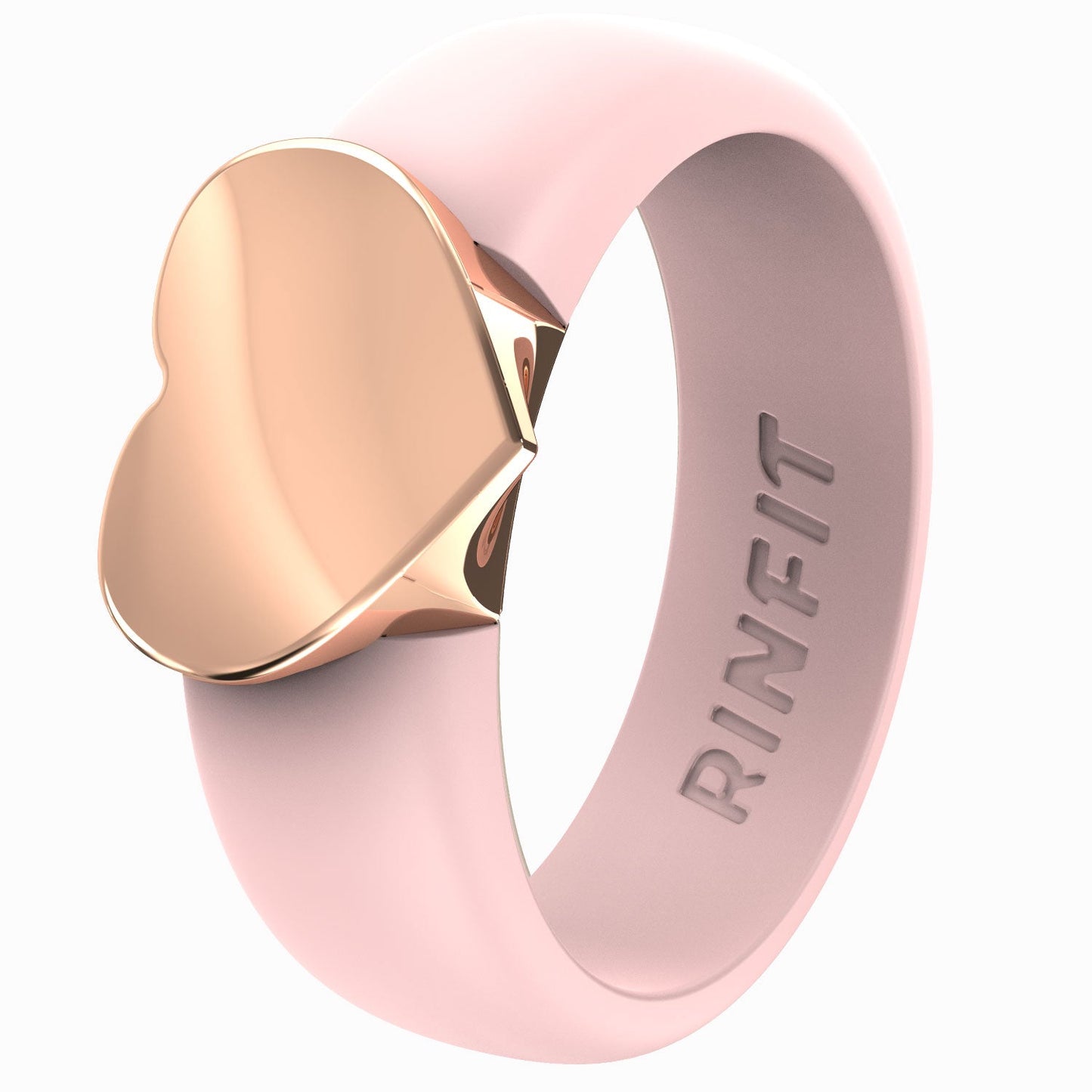 Women's Silicone Rings with Metal