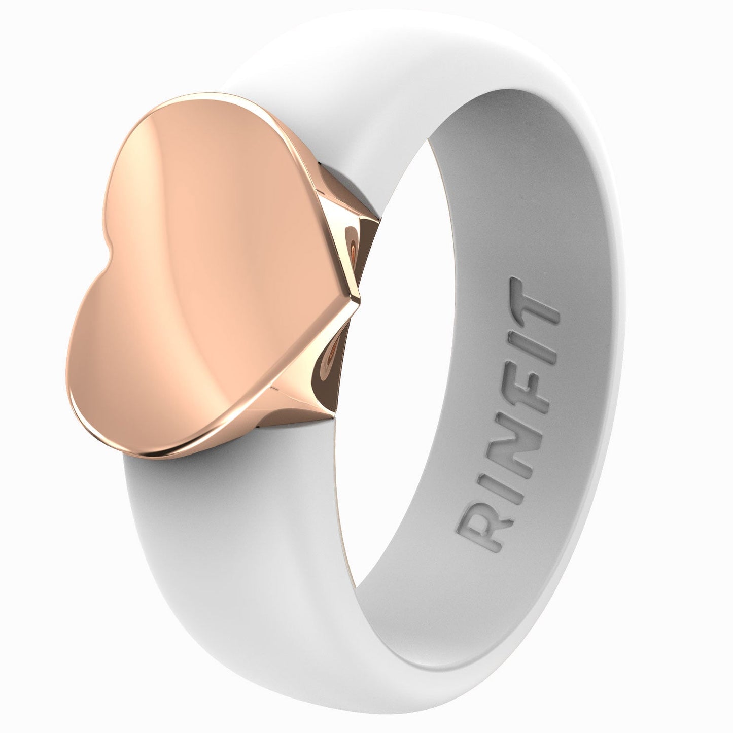 Women's Silicone Rings with Metal