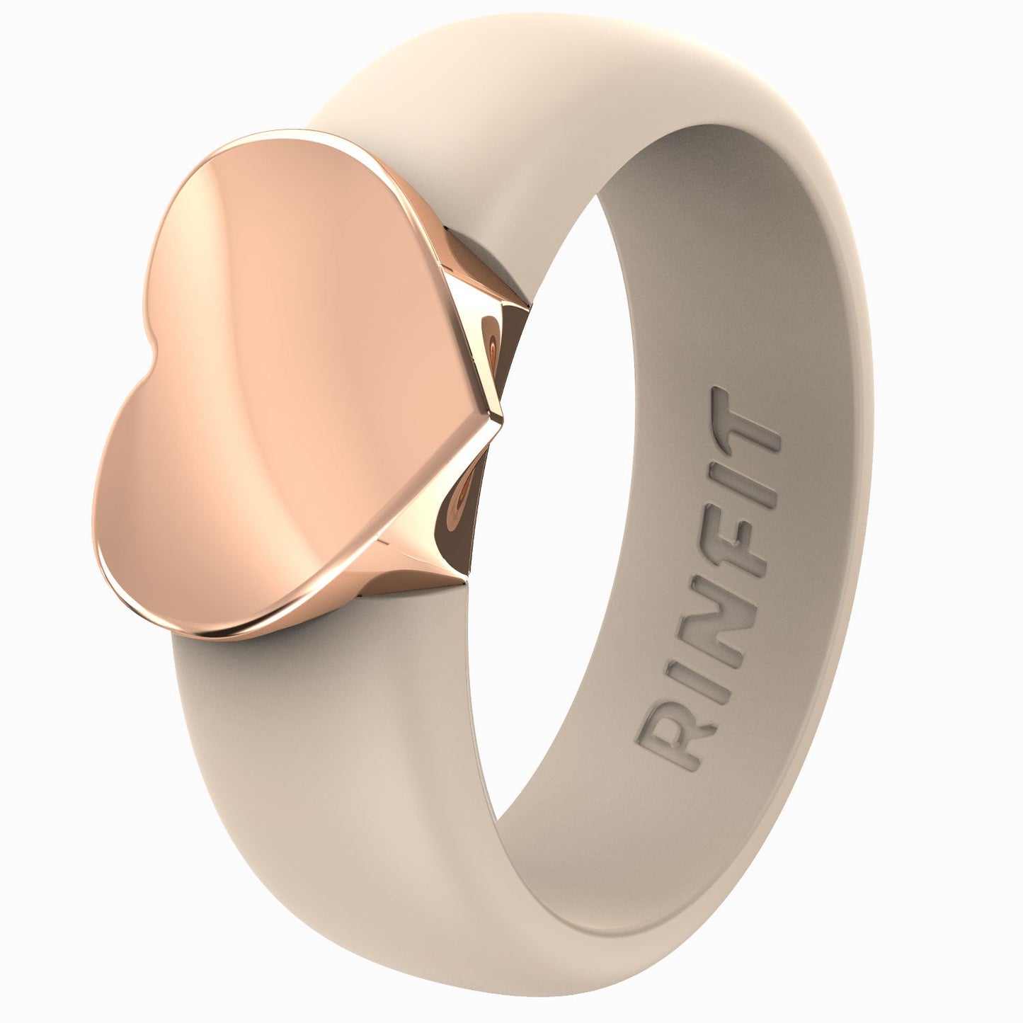Women's Silicone Rings with Metal