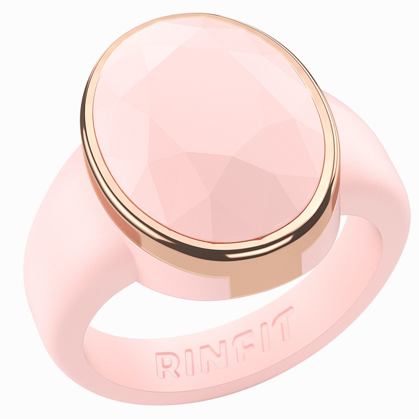 Oversized Oval Collection - Silicone Rings with Metal Frame